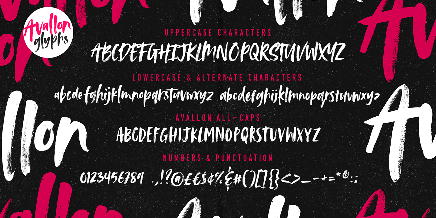 Avallon All Caps Font preview
